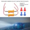 24v led resistor + Akozon Load Resistor 2Pcs 50W 8ohm Wirewound Load Resistor Decoder Fix LED Bulbs Hyper Flash Turn Signal Blinker