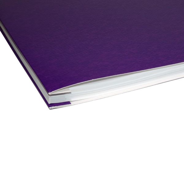 11x17 Report Cover Pressboard Binder PaperBoard Panels Includes Fold-Over Metal Fastener Louisiana Purple Single Unit