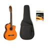 Washburn C5CE Classical Cutaway 6 String Acoustic Guitar Backpack and Book