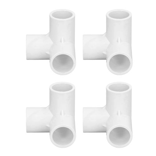 10PCS 3 Way Pipe Fittings PVC 3 Way Corners Uxcell 3 Way Elbow PVC Fitting 20mm PVC Tee Corner Fitting 3 Way Pipe Fittings PVC Plastic Right Angle Tee Corner Connector 20mm Inner