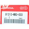 Honda 91310-MB0-003 O-RING (21.5X2) QTY 1