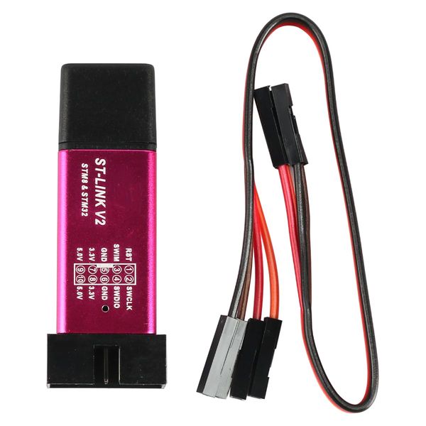 FONGKNOX V2 Programmer Emulator Downloader Shell Programming Unit with F2F Jumper Cable Aluminium Casing 3.3V 5V Downloader Programmer