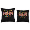 Nani Master Builder Blocks Bricks Funny Building Set Throw Pillow, 16x16, Multicolor