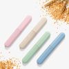 4 Pack Travel Toothbrush Case, NEXCURIO Portable Breathable Toothbrush Holder for Travel/Camping/School/Home