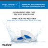 Tuli's Dual Density Polar Bears Gel Heel Cups, Cushion Insert for Heel Spurs, Sever’s Disease, and Heel Pain Relief, Regular
