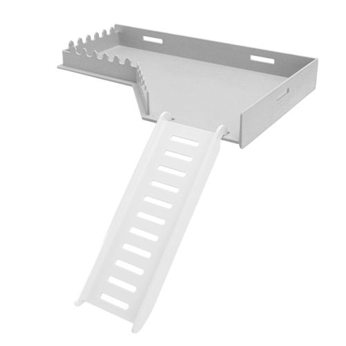 Hamster, Injection Molding Plastic Climbing Ladder Toy for Squirrel Guinea Pig Gerbil, Multipurpose Hamster Ladder for Small Animals, Increase Activity Space (L Shape)