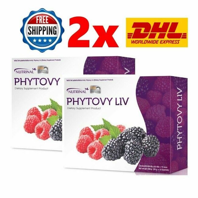 2x Phytovy Liv Detox Fiber Natural Extracts Detoxify The Liver and Intestines