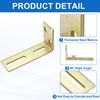 sourcing map Adjustable L-Brackets for Sliding Door, Thickened Door Wheel Right Angle Bracket Slide Gate Guide Roller Mount (0.4inch Hole)