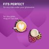 2 x Heart Coasters - Rainbow Coloured Leopard Print Pattern Cork Backed MDF Glossy Tea Coffee Accessory #53341