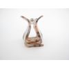 Generic Medium copper brown beige gray marbled hair claw clip
