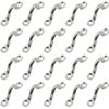 20 Pack Stainless Bimini Boat Top PAD Eye Tie Down Anchor Point footman's Loop