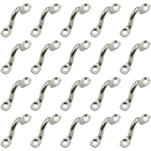 20 Pack Stainless Bimini Boat Top PAD Eye Tie Down Anchor Point footman's Loop