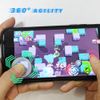 Mini Joystick for Phone Mobile Game Controller Universal 360 degrees for Android iOS Smartphone Tablet PC with Touch Screen, Black