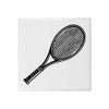 'Tennis Racket' 108mm Square Ceramic Tile (TD00027914)