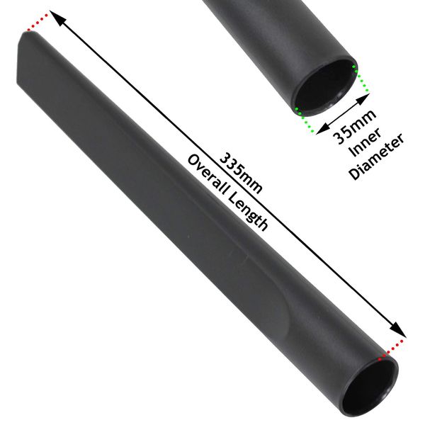 SPARES2GO Long Crevice Tool Compatible with Karcher Vacuum Cleaner (35mm)