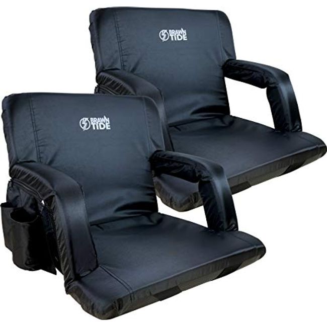 Stadium Seats For Bleachers With Back And Cushion Support, Wide Padded  Portable Stadium Seats Chairs With Backs And Shoulder Strap