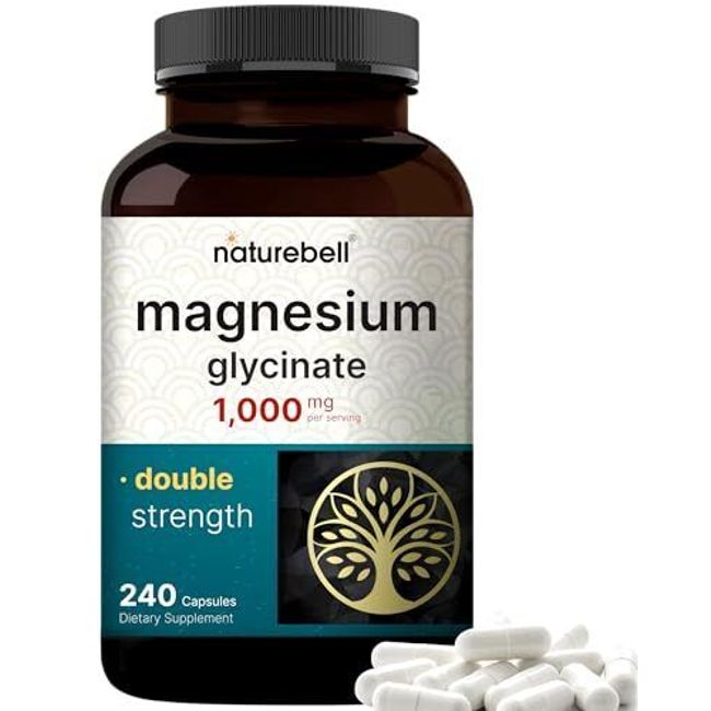 Magnesium Glycinate 1000mg High Absorption Improved Sleep Stress Relief  240 ct