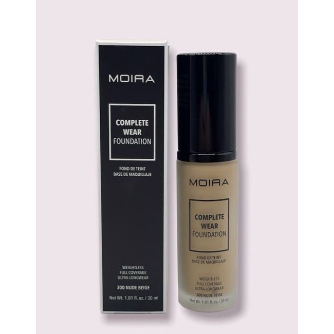 MOIRA COMPLETE WEAR FOUNDATION VITAMIN E - 300 NUDE BEIGE