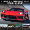 3PCS Rear Dry Bay Vent Blocks Covers Cap For 2020+ Corvette C8 Coupe Models ALL