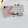 FLIRACON Cute Tulip Flowers Bow Shell Pattern Phone Case Compatible with iPhone Case (Pink,for iPhone 15 Pro Max)