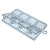 Jenzi Plastic Box, Transparent, 102 x 62 x 13 mm