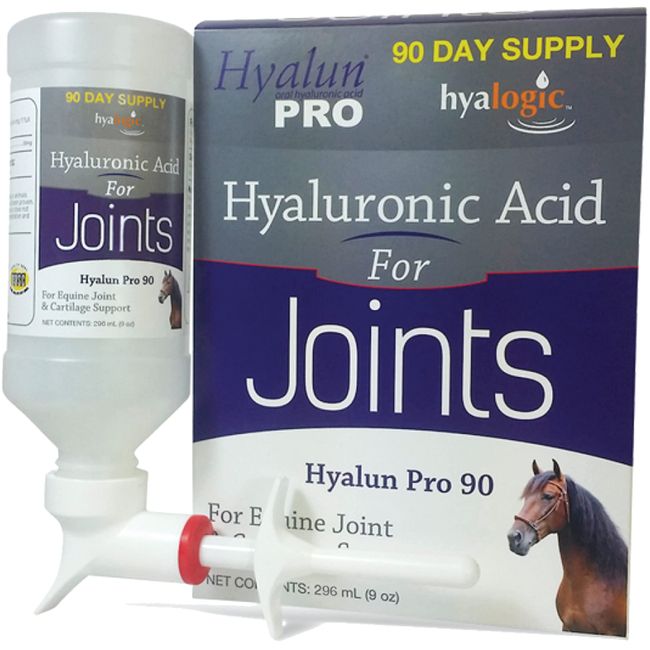 Hyalogic Hyaluronic Acid for Horses 90 Day Supply - 9oz - Easy Oral Tip Dispenser - Liquid HA Supplement for Equine Joints and Cartilage Support - Hyalun Pro - 9 oz / 296ml