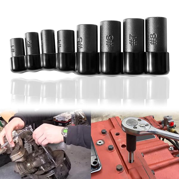Tool 70500 8pc Socket Tap Holding Set 1/4 inch and 3/8 inch Drive