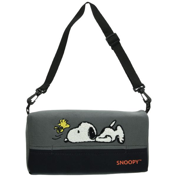 Bonform 7262-05GY Relaxed Snoopy Tissue Cover, 4.7 x 9.8 x 1.8 to 2.6 inches (12 x 25 x 4.5 to 6.5 cm), Gray