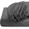 Split Flex Top King Bottom Fitted Sheet Only for Sleep Number 1900 (White, 1 PK)