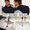 Beard Bib Beard Apron, Beard Catcher Stocking Stuffers Shaving and Trimming, Non-Stick Grooming Cloth with 2 Suction Cups, Best Christmas Gifts for Men