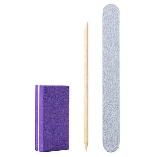 [Feeling Store] Disposable Self Nail Kit Portable Nail Care Home File Set Cuticle Removal Art Welcome Materials