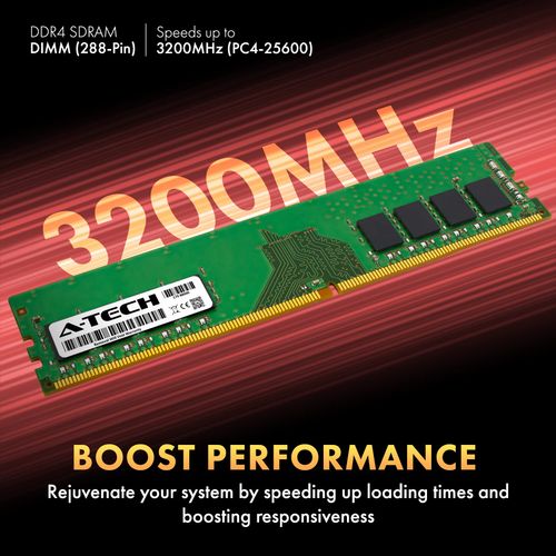 A-Tech 16GB Kit (2x8GB) RAM for Dell Inspiron 3910, 3891, 3020 Small Desktop, 3020 Tower | DDR4 3200MHz PC4-25600 DIMM 1.2V 288-Pin Non-ECC UDIMM Memory Upgrade