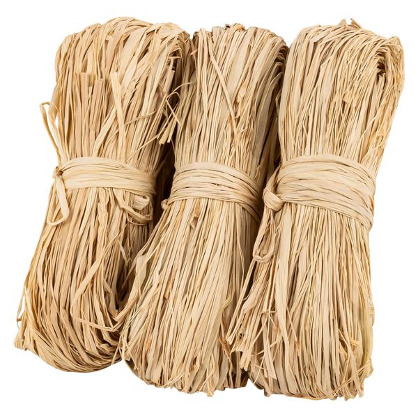 Natural Raffia Ribbon Raffia Grass - Sukh Raffia Straw for Florist Bouquets Decoration Crafts Ribbon for Gift Wrapping Christmas Birthday Gift Raffia Grass Wrap Ribbon Natural Materials