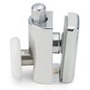 ShowerPart Single Bottom Shower Door Rollers, 23mm Diameter, 6mm Thickness, Chrome, 2x Pack