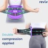 REVIX Reusable Large Back Ice Packs with Compression Straps, Adjustable Lower Back Ice Wrap for Lumbar, Sciatic Nerve, Soft Plush Lining, Cold Compress Therapy