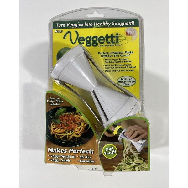 Vegetti Spiral Vegetable Slicer Cutter Makes Heathy Veggie Pasta Low Carb New