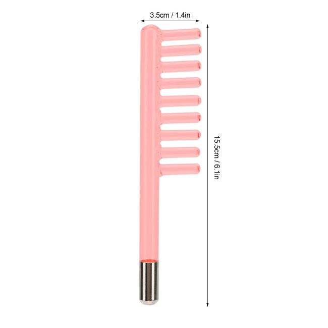 High Frequency Facial Machine with Brush Wand for Hair Care, Clever Dandruff Removal Glass Comb Probe