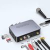 Bluetooth 5.1 Receiver Wireless 3.5mm Jack AUX NFC to 2 RCA Audio Stereo Adapter