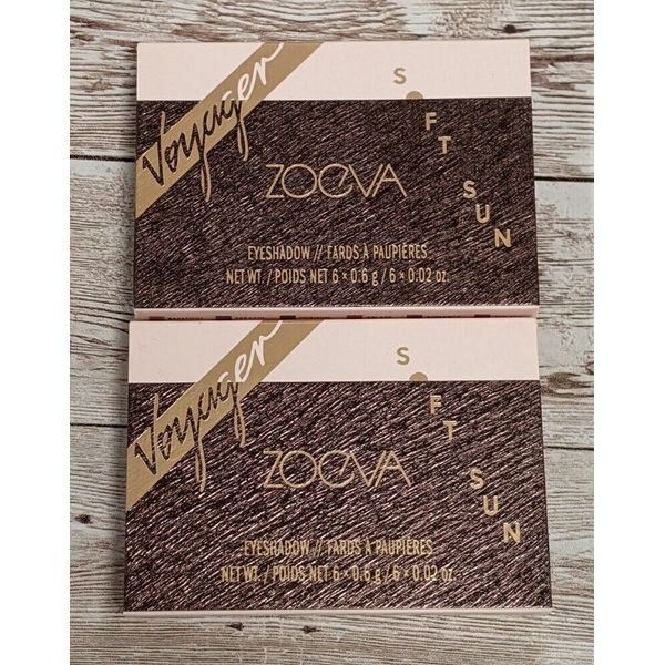 Zoeva Voyager SOFT SUN Set of 2 Eyeshadow Palette Mini 6 Colors New In Box