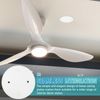 NUOBESTY Round Ceiling Cover Plate Electrical Outlet Cover for Wall 4 Pack White Plastic