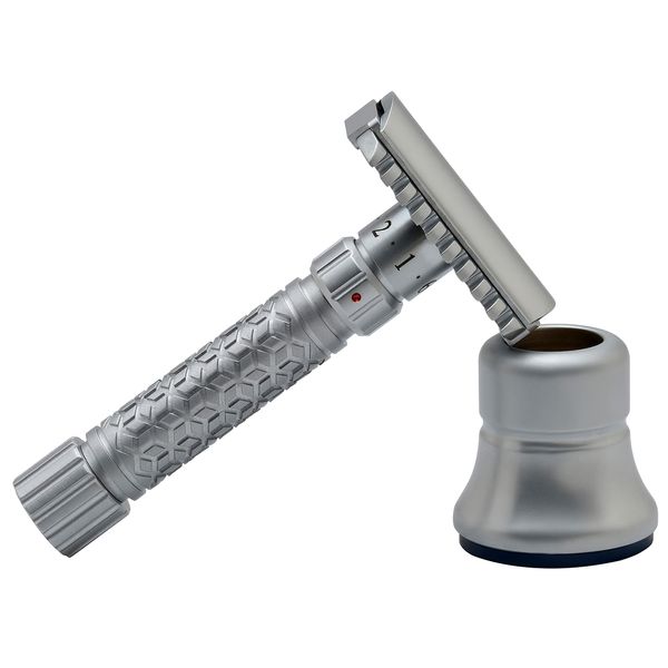 PEARL Flexi Adjustable Open Comb Double Edge Safety Razor Version - Reusable Metal Razor Made with CNC process | Premium Shaving Razors for Men with Triple Plating| Luxury Men's Safety Shaving Razor Kit for Father's day Gift