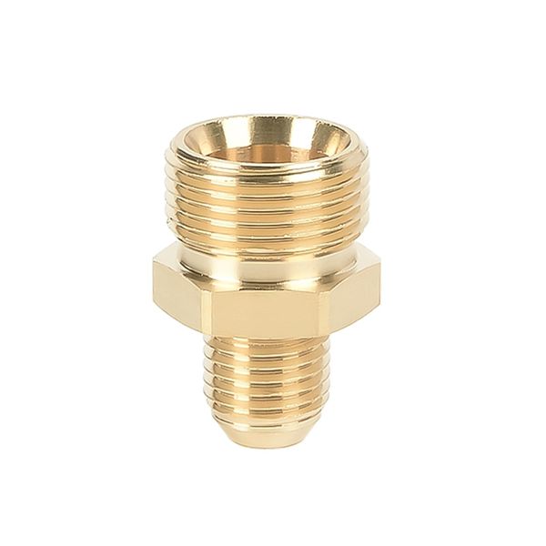 SENRISE Pressure Washer Connector 22mm Male to 14mm Male Pressure Washer Adapter Brass Screw Hose Connetor (Pack of 1)