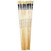 Major Brushes Hog Long Flat Brushes Size 6 - Set of 10