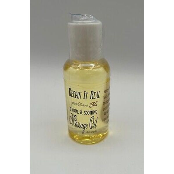 New, Sealed, Keepin' It Real Massage Oil Warm Vanilla Sugar