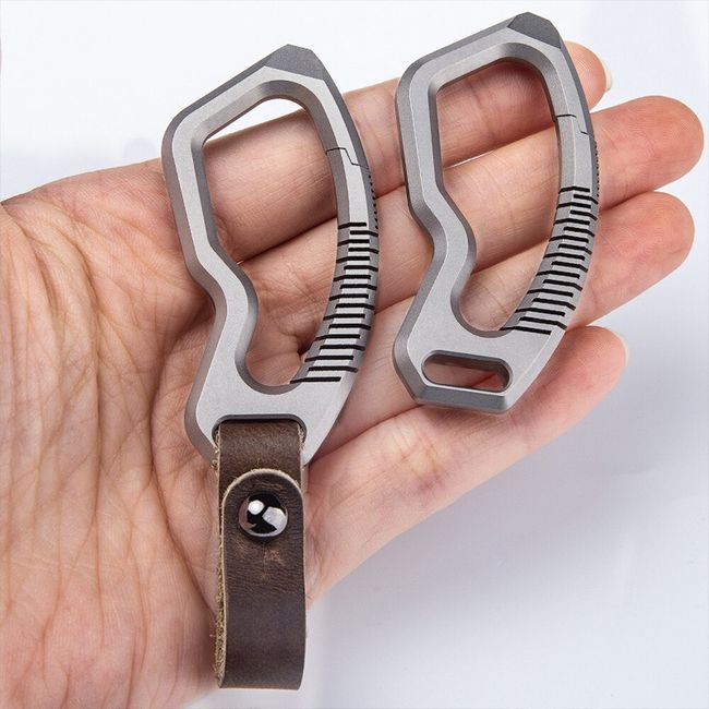 Titanium Alloy Belt Buckle Key Chain Carabiner Bottle Opener Portable EDC  Tools