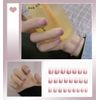 Lovely Short Nail Tips, Plain, Cute, Elegant Nails, Pack of 24, Gradient Nail