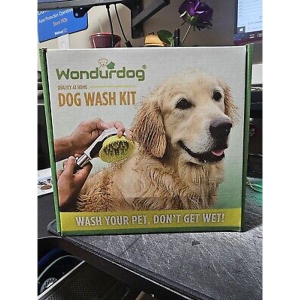 Wondurdog Dog Wash Kit Pet Cleaner Bathtub Spout Kit  Open Box Wonderdog