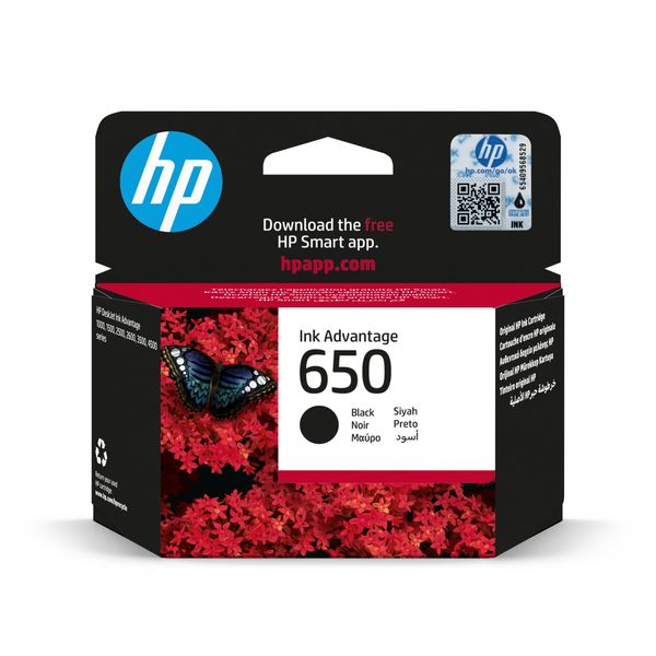 HP No 650 Ink Cart Black CZ101AE