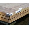 Dock Edge + Bumper Straight Dock Guard (1-Piece), White