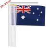 25 Pack Australia Handheld Small Flag,Mini Australians Hand Held Miniature Stick Decor